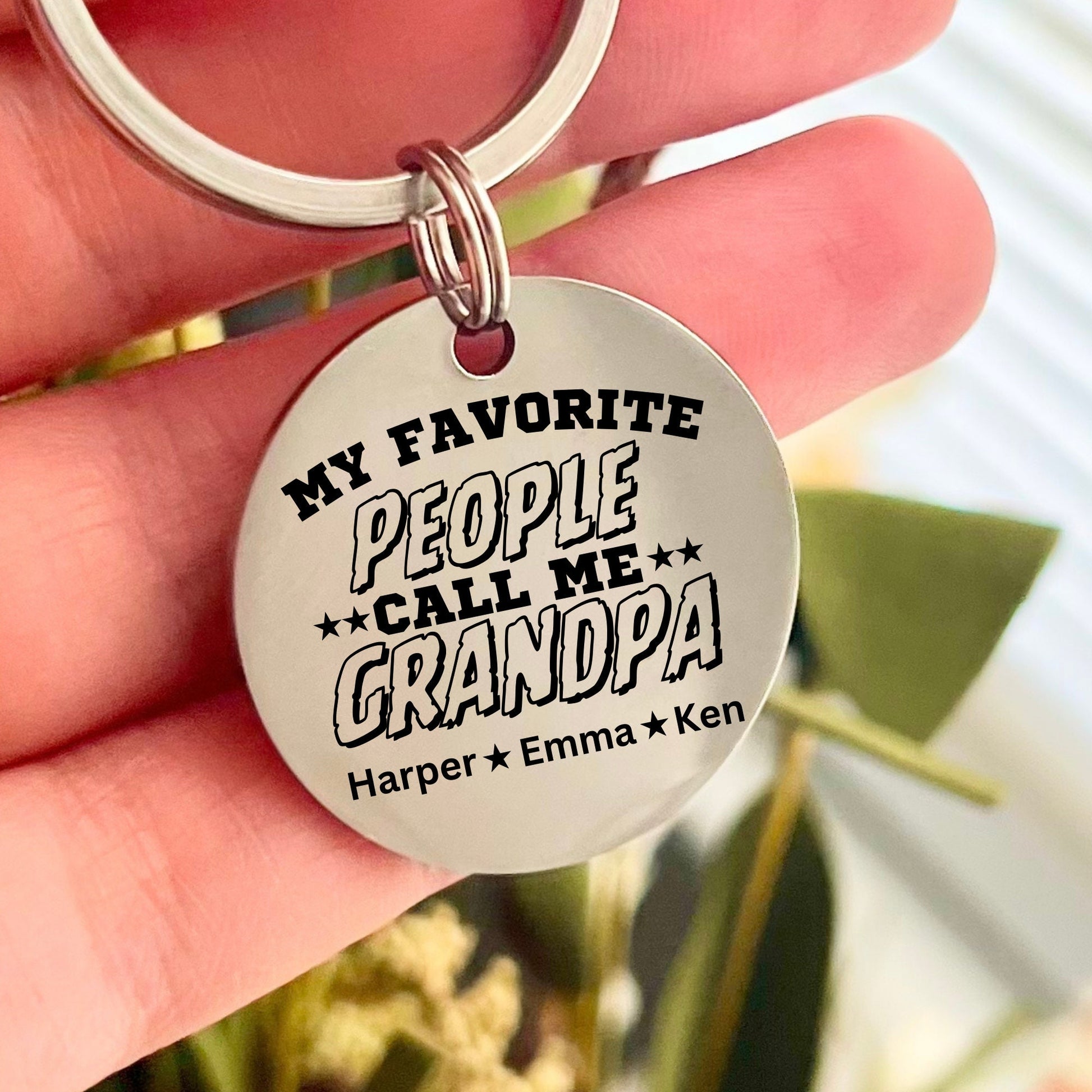 Custom Uncle  Keychain - My favorite person call me Uncle   Keychain- Unique Father's Day Gif- Gift for Uncle