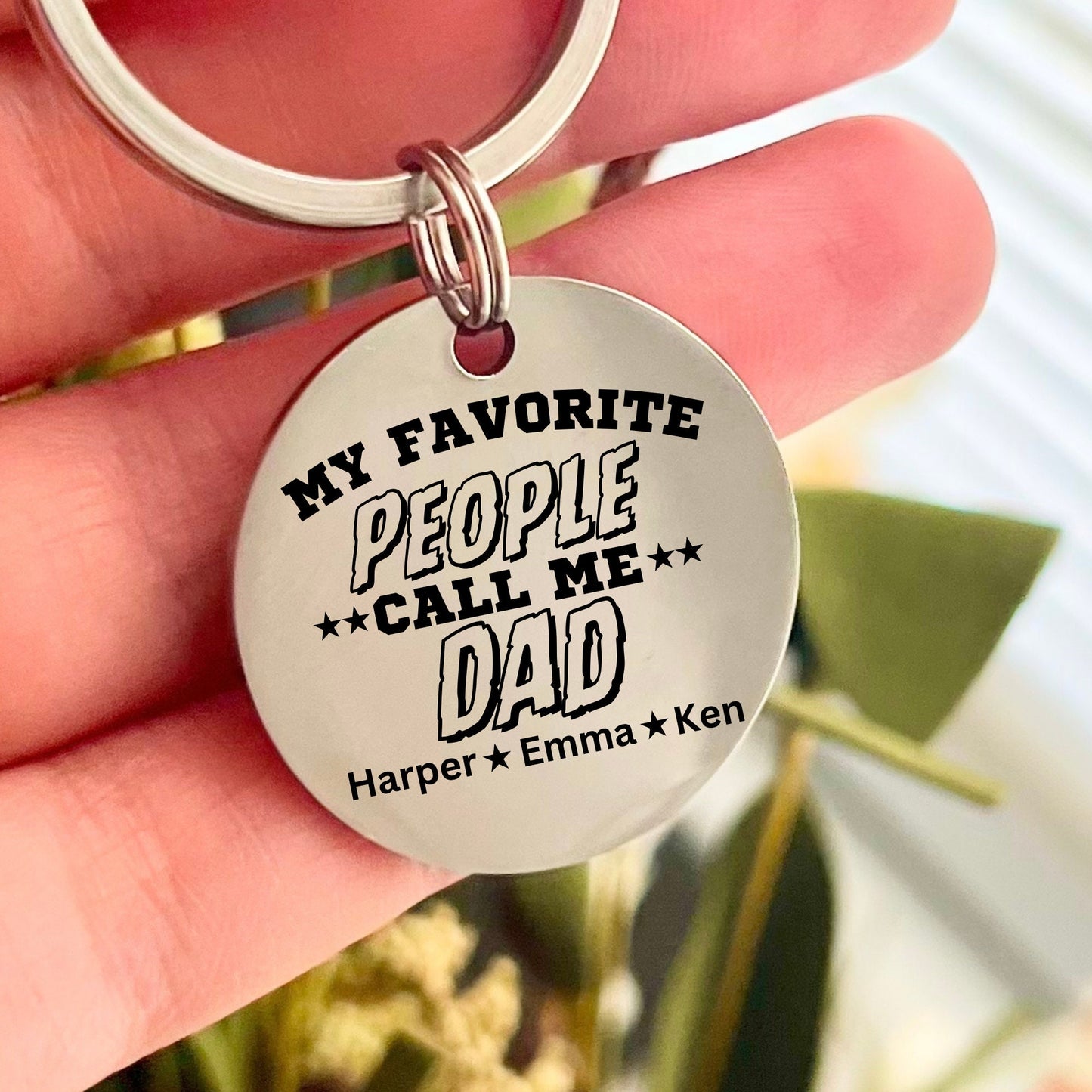 Custom Uncle  Keychain - My favorite person call me Uncle   Keychain- Unique Father's Day Gif- Gift for Uncle