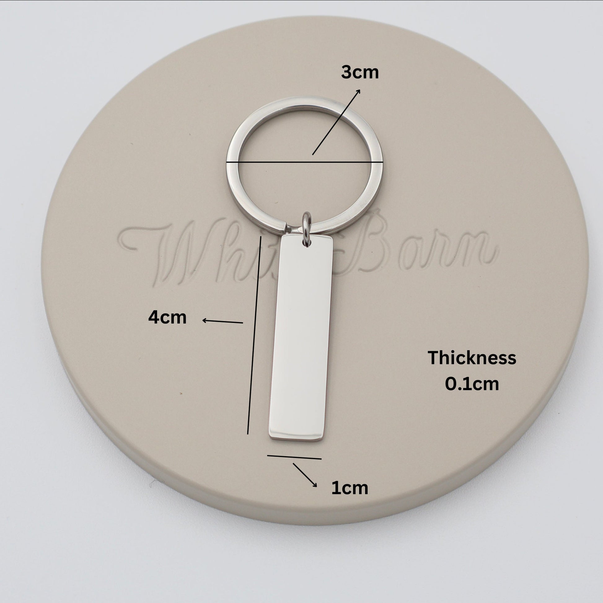 Personalized Stainless Steel Keychain: Humorous Quote, Custom Name Charm