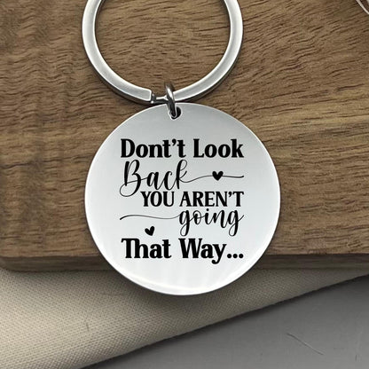 Personalized Stainless Steel Keychain: Engraved Inspirational Gift